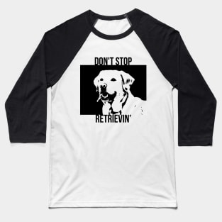 Don't Stop Retrieving Funny Golden Retriever Owner Baseball T-Shirt